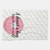 Donut Dokter Grappig Cadeau Theedoek (Horizontaal)