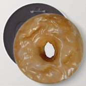 Donut donut-donut-knop. ronde button 6,0 cm (Voorkant /achterkant)