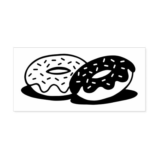 Donut donut rubber stempels (Afrduk)