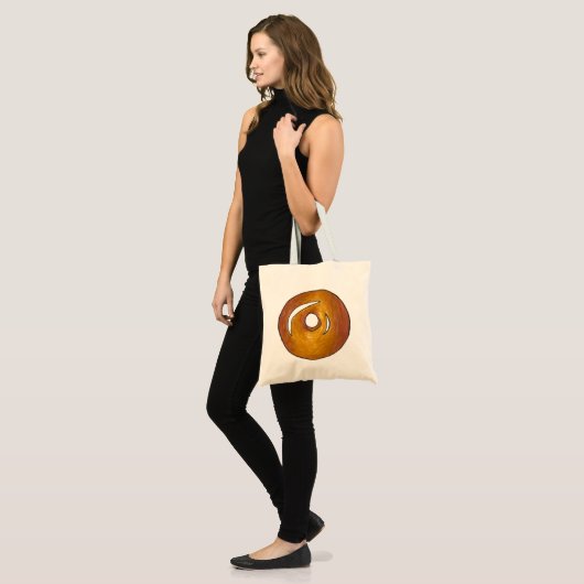 Donut Doughnut Breakfast Canvas tas (Voorkant (model))