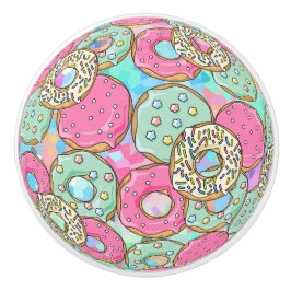 Donut Doughnut Ladeschakelaar Kastgreep Keramische Knop