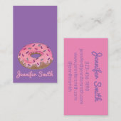 Donut Doughnut Shop Bakery Food Baking Donuts Visitekaartje (Voorkant / Achterkant)