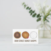 Donut Doughnut Shop Bakery Food Baking Donuts Visitekaartje (Staand voorkant)