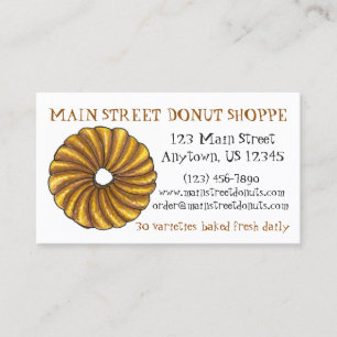 Donut Doughnut Shop Bakery Print Baking Donuts Visitekaartje