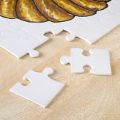 Donut Doughnut Sprinkles Bevriezing van de blauwe Legpuzzel (Zijkant)