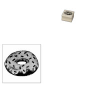 Donut Doughnut Sprinkles Breakfast Stamp Rubberstempel (Gestempeld)
