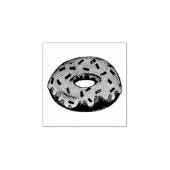 Donut Doughnut Sprinkles Breakfast Stamp Rubberstempel (Afrduk)