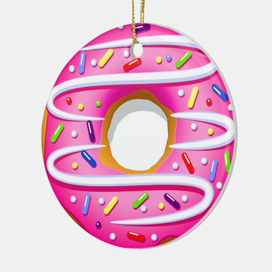Donut - Doughnut - SRF Keramisch Ornament (Links)