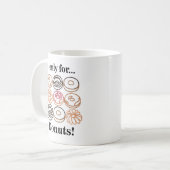 Donut Doughnut Sweet Funny Koffiemok (Voorkant links)