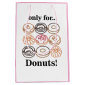 Donut Doughnut Sweet Funny Verjaardag Medium Cadeauzakje (Voorkant)