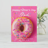 Donut Doughnut Vaderdag kaart voor Papa (Staand voorkant)