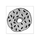 Donut Doughnut w/Sprinkles Foodie Stamp Rubberstempel (Afrduk)
