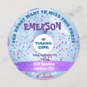 Donut DOUGHNUT wil missen, feest geven Kaart