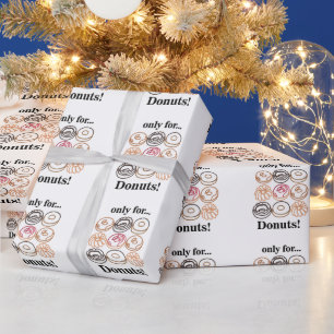 Donut Doughnut Zoete Grappige Verjaardag  Cadeaupapier