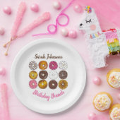 Donut Doughnuts Verjaardagsfeestje Brunch Bake Sal Papieren Bordje (Feest)