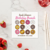 Donut Doughnuts Verjaardagsfeestje Brunch Bake Sal Servet (Insitu)