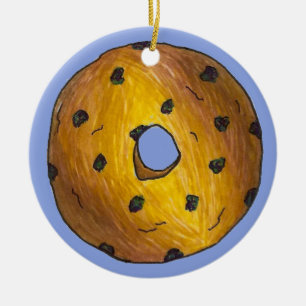 Donut Dozen Blueberry Cake Doughnut Pastry Keramisch Ornament