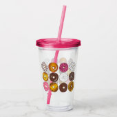 Donut Dozen Breakfast Food Pastries Doughnoten Acryl Drinkbeker (Achterkant)