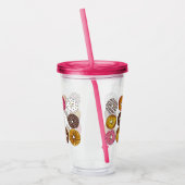 Donut Dozen Breakfast Food Pastries Doughnoten Acryl Drinkbeker (Links)