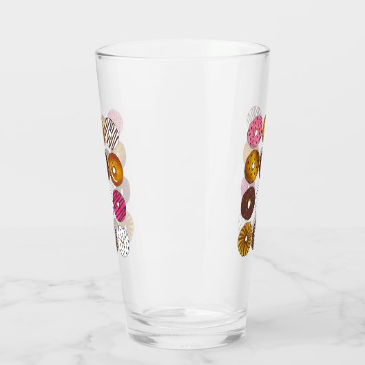 Donut Dozen Breakfast Food Pastries Doughnoten Glas (Links)