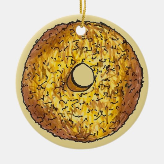 Donut Dozen Butternut Crunch Doughnut Pastry Keramisch Ornament (Voorkant)