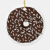 Donut Dozen Chocolate Coconut Doughnut Pastry Keramisch Ornament (Achterkant)