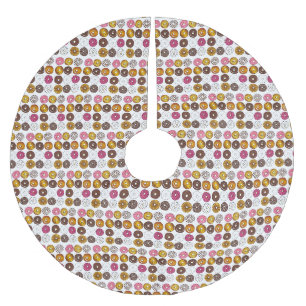 Donut Dozen Doughnoten Pastries Breakfast Brunch Kerstboom Rok