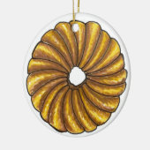 Donut Dozen French Twist Doughnut Pastry Keramisch Ornament (Links)
