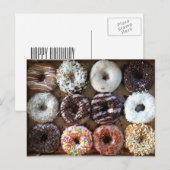 Donut Dozen Verjaardag Briefkaart (Voorkant / Achterkant)