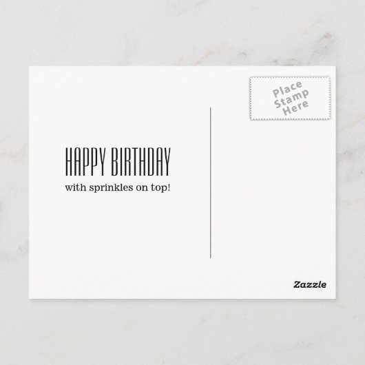 Donut Dozen Verjaardag Briefkaart (Achterkant)