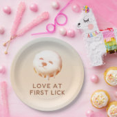 Donut Dream: Glazed Smile Pup  Papieren Bordje (Feest)