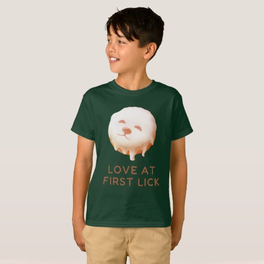 Donut Dream: Glazed Smile Pup  T-shirt (Voorkant volledig)