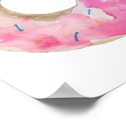 Donut Drip Wall Art Poster (Hoek)