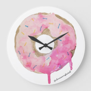 Donut Drip Wall Clock Art Grote Klok