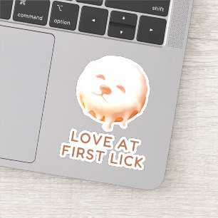 Donut Droom: Geglazuurde Glimlach Puppy Sticker