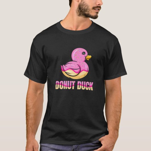 Donut Duck - Funny Rubber Duck T-shirt (Voorkant)