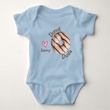 Donut Dude Schattigee One-Piece Bodysuit voor Baby