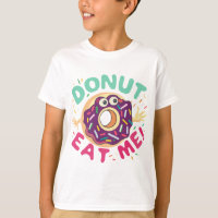 Donut Eat Me, Schattigee donut illustratie