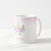 Donut & Eenhoorn gepersonaliseerd Koffiemok (Voorkant rechts)