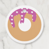 Donut Eerst Bevroren Verjaardag Bedankjes Labels (Achterkant)