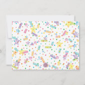 Donut eerste verjaardag Waterverf foto Kaart (Achterkant)