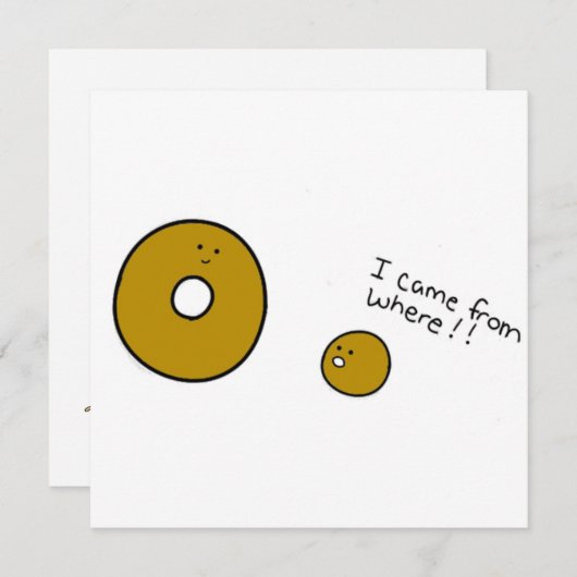 Donut en baby (Voorkant / Achterkant)