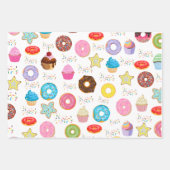 Donut en cupcakes inpakpapier vel (Voorkant 2)