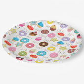 Donut en cupcakes papieren bordje (Gekanteld)