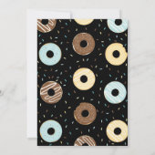 Donut en luiers Baby Sprinkle Baby shower Boy Kaart (Achterkant)
