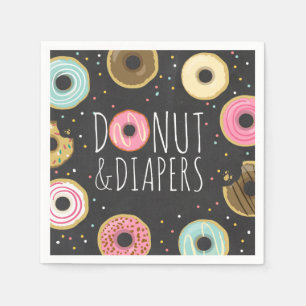 Donut en luiers Papier servet Baby strooi