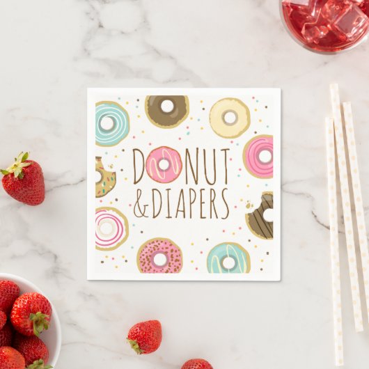 Donut en luiers Papier servet Baby strooi (Insitu)