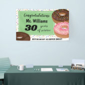 Donut en Sprinkles Pensioen Spandoek (Beurs)