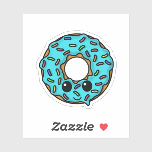 Donut en Sprinkles Sweet Treat Sticker (Vel)