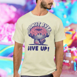 Donut Ever geeft op T-shirt
